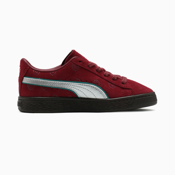 PUMA x ONE PIECE Suede Red-Haired Shanks Sneakers Kids, Team Regal Red-PUMA Silver, large-ZAF