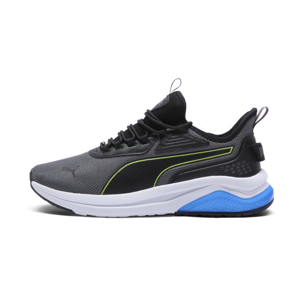 Puma Amplifier Men's Sneakers In Cool Dark Gray-electric Lime- Black- Team Royal