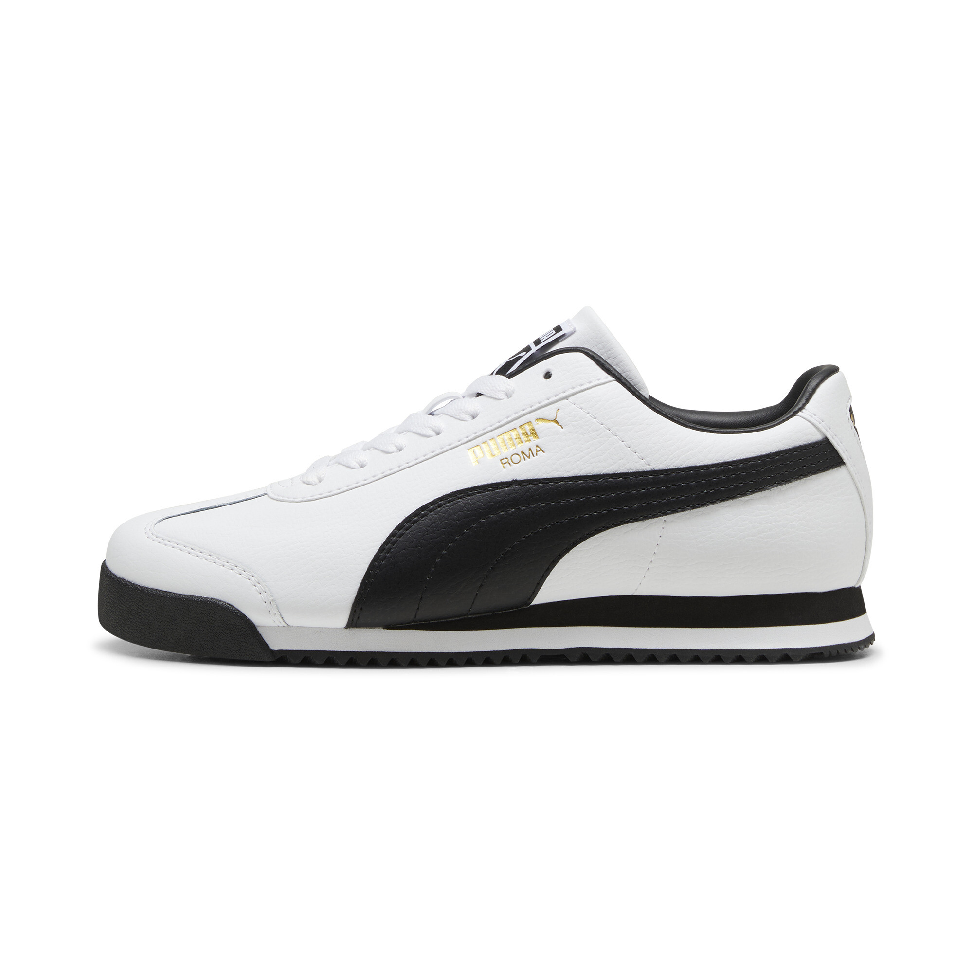 Puma Roma 24 Sneakers Unisex Schuhe | Mit Plain | White/Black/Gold | Größe: 37