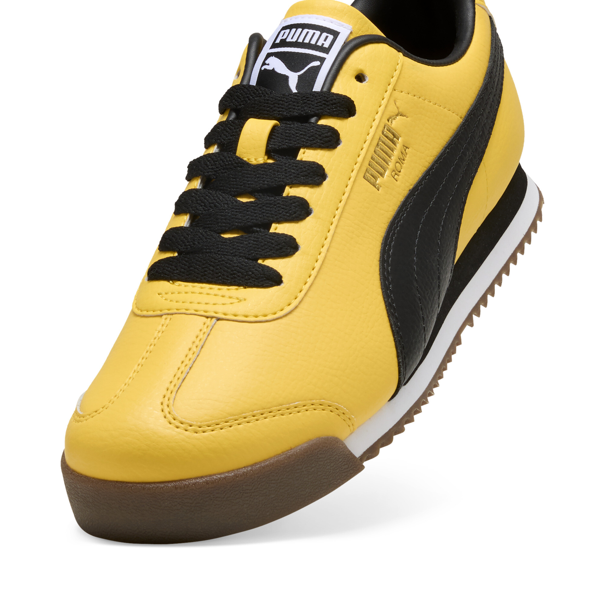 PUMA Roma 24 sneakers unisex voor Dames, Zwart/Geel