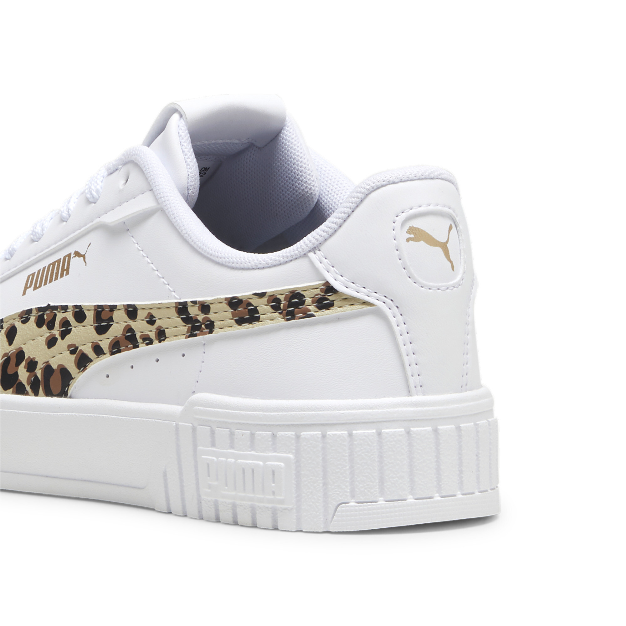 Women's Puma Carina 2.0 Animal Update Youth Sneakers, White, Size 38.5, Shoes