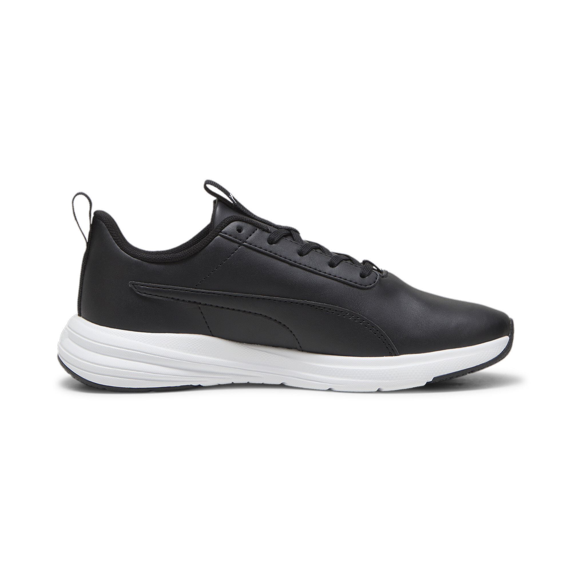 Puma Rickie Runner Youth Sneakers In Black, Size EU 35.5