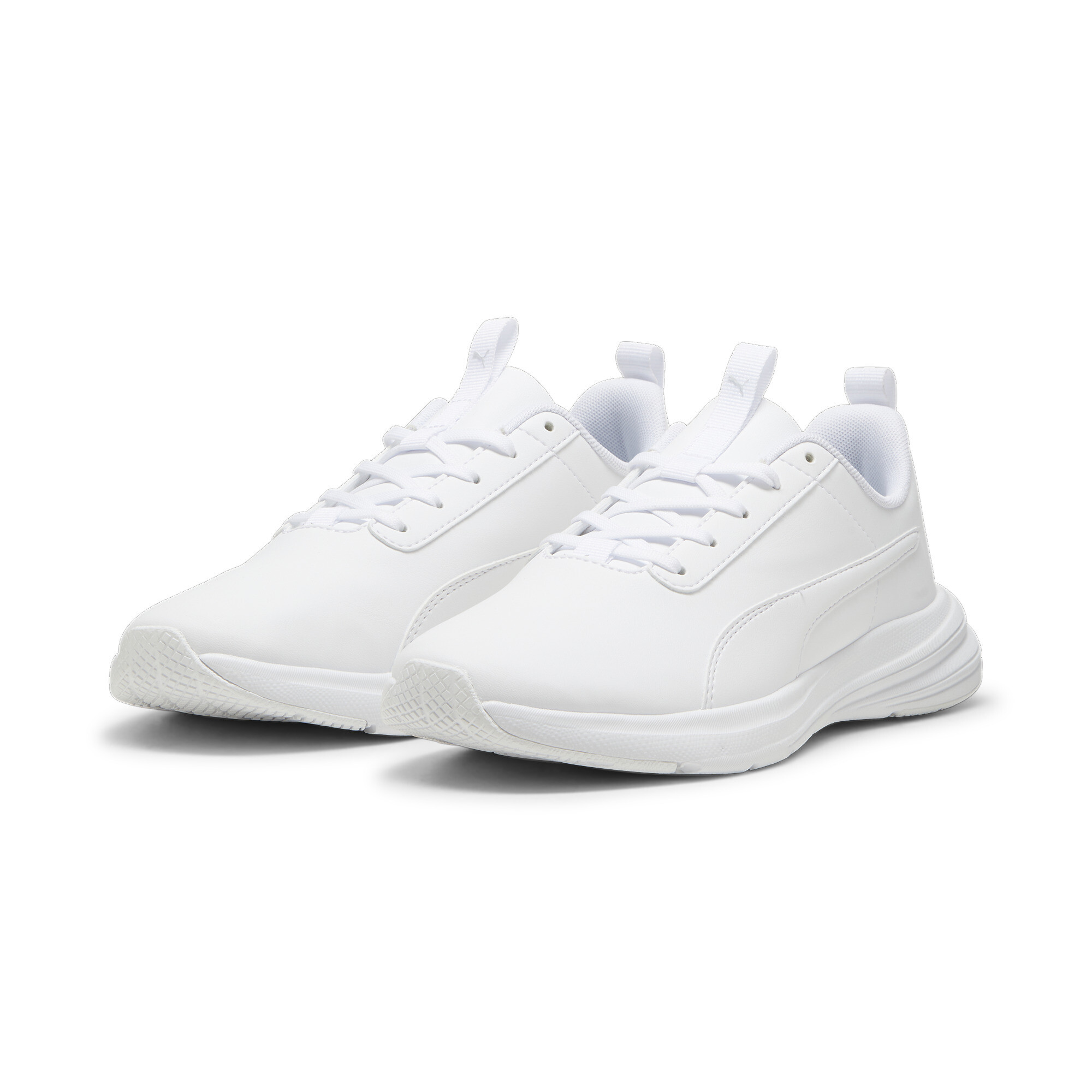 Puma Rickie Runner Youth Sneakers In White, Size EU 37