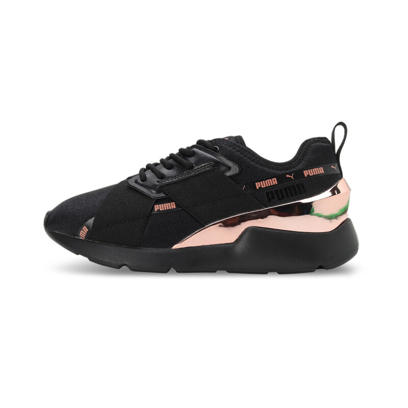 Womens black and pink pumas sale