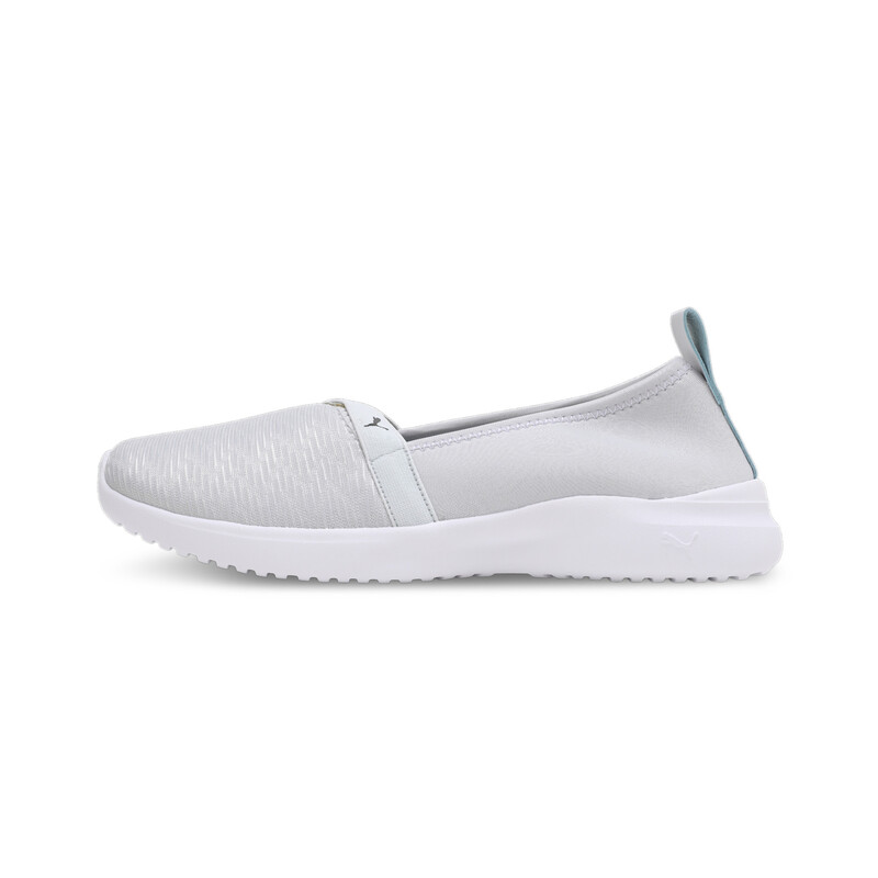 Women's PUMA Adelina Glam Ballerinas in Black/Silver size UK 5