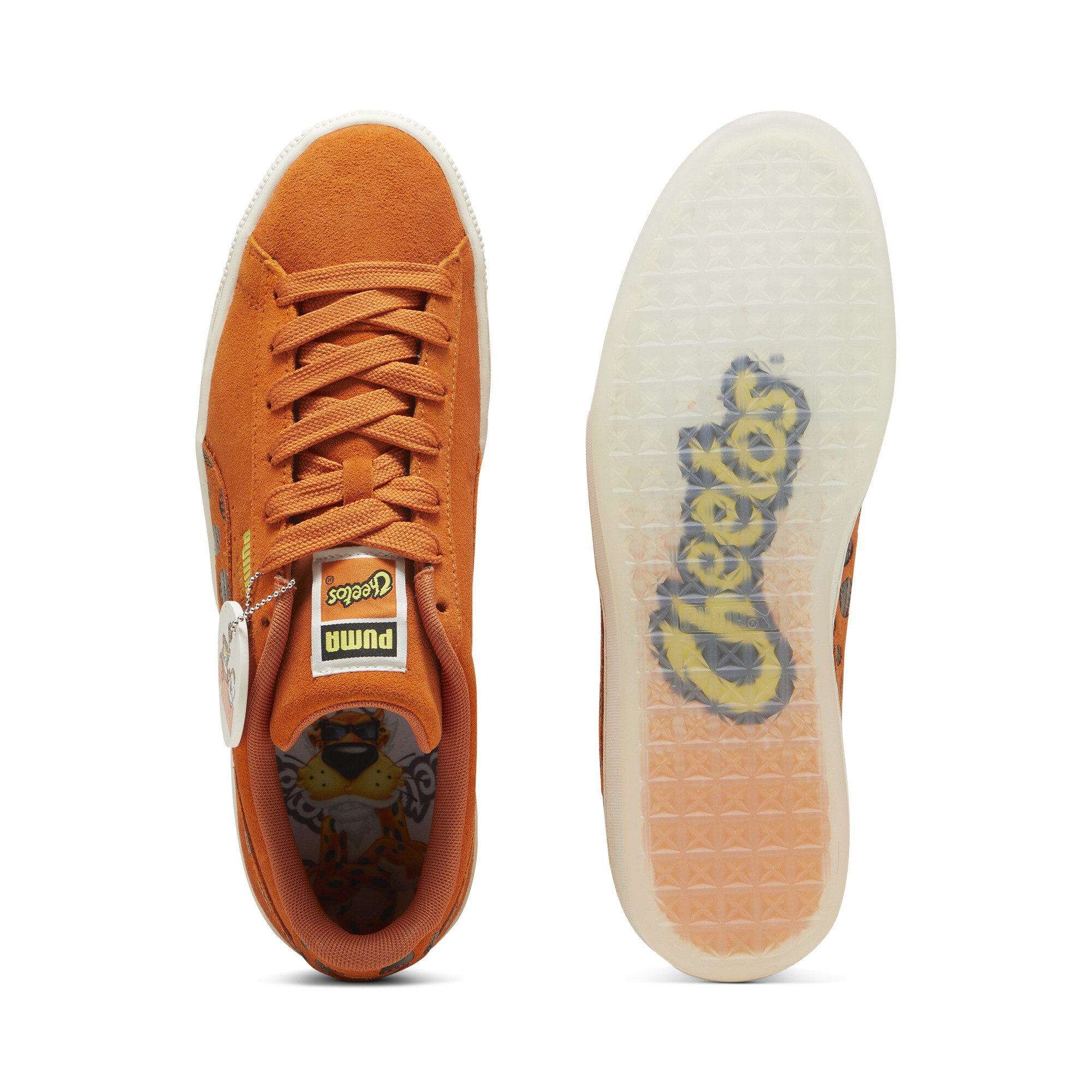 Puma X CHEETOS Suede Sneakers, Orange, Size 43, Shoes