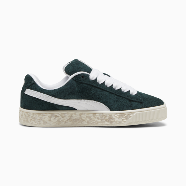 Suede XL Hairy Sneakers, Ponderosa Pine-Frosted Ivory, large-ZAF