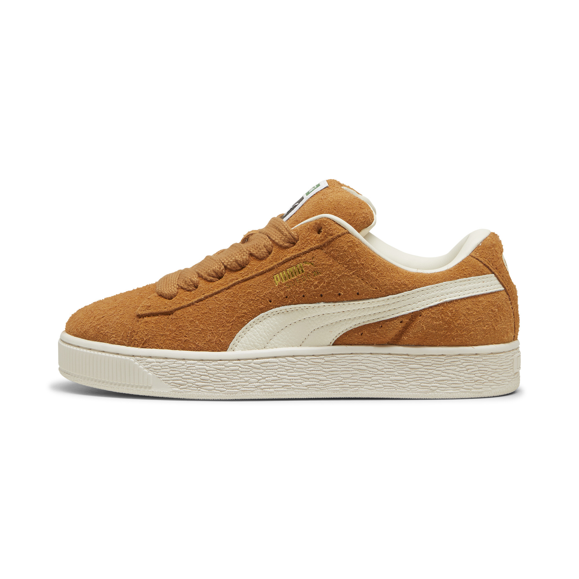 Puma Suede XL Hairy Sneakers Schuhe Für Herren | Mit Plain | Caramel Latte/Frosted Ivory | Größe: 36