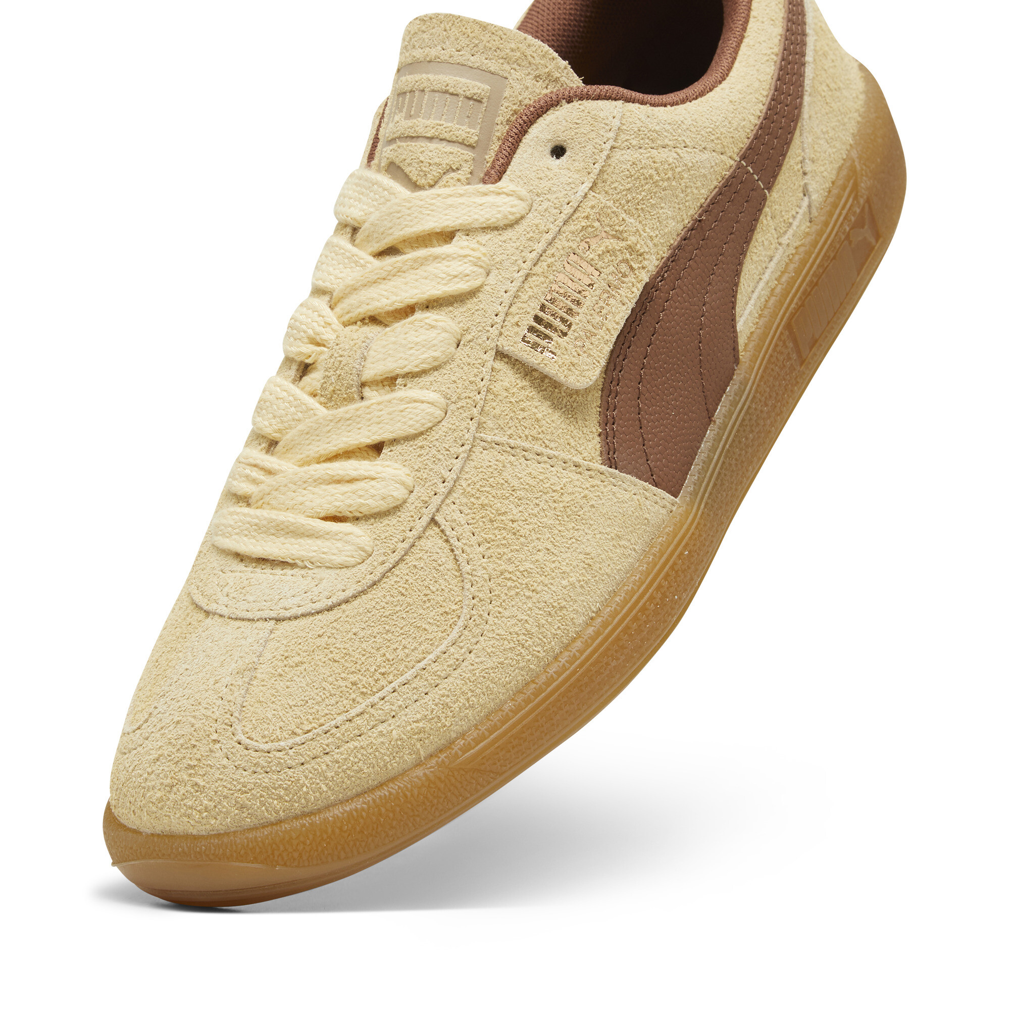 Puma Palermo Hairy Sneakers, Beige, Size 44, Shoes