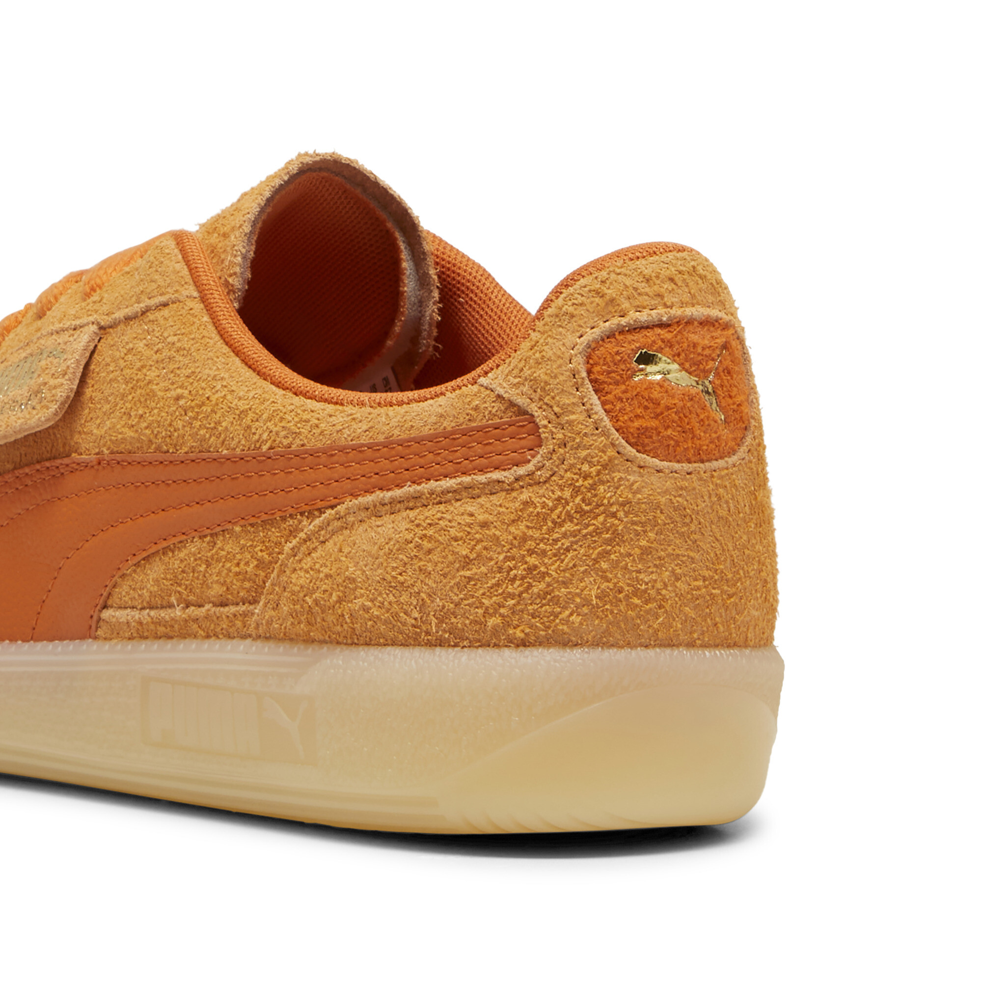 Puma Palermo Hairy Sneakers, Orange, Size 44, Shoes