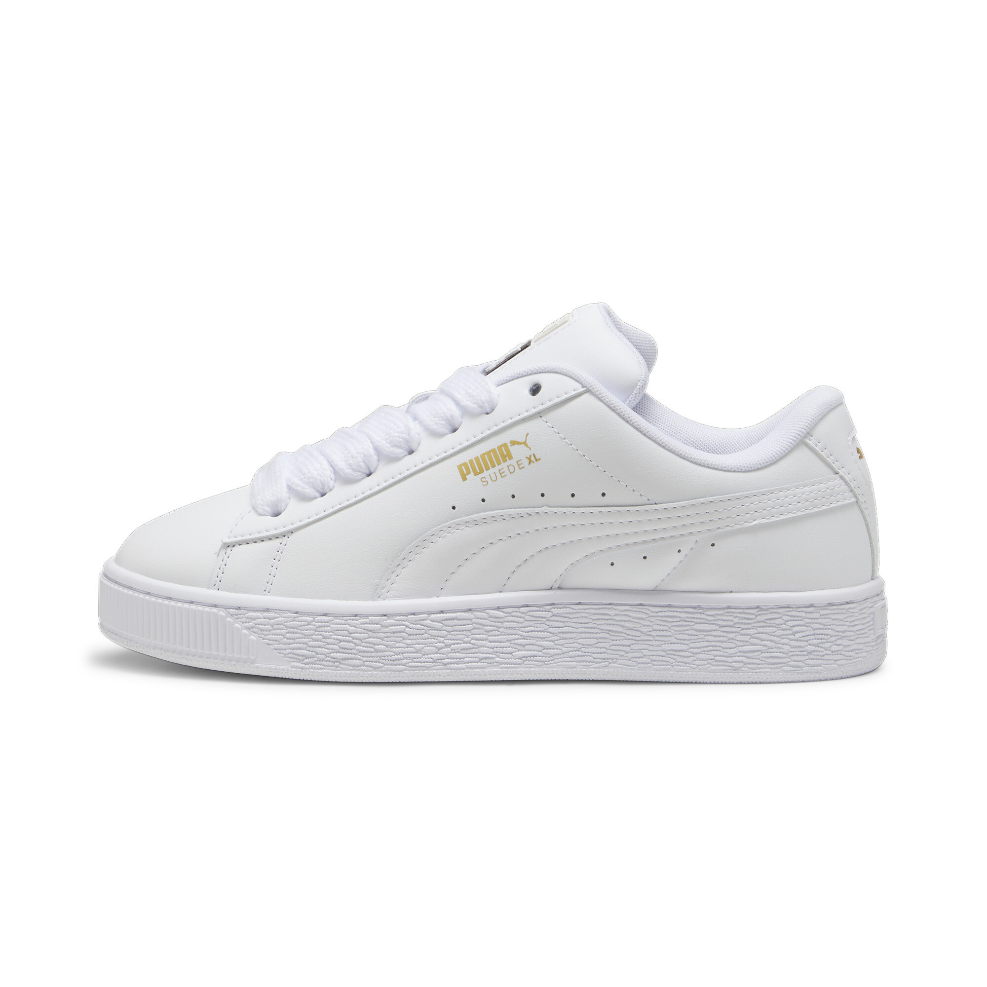 Puma Suede XL Leather Sneakers Unisex Schuhe | Mit Colorful | White/Vapor Gray | Größe: 37.5