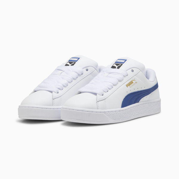 Suede XL Leather Sneakers Unisex, PUMA White-Clyde Royal, large-ZAF