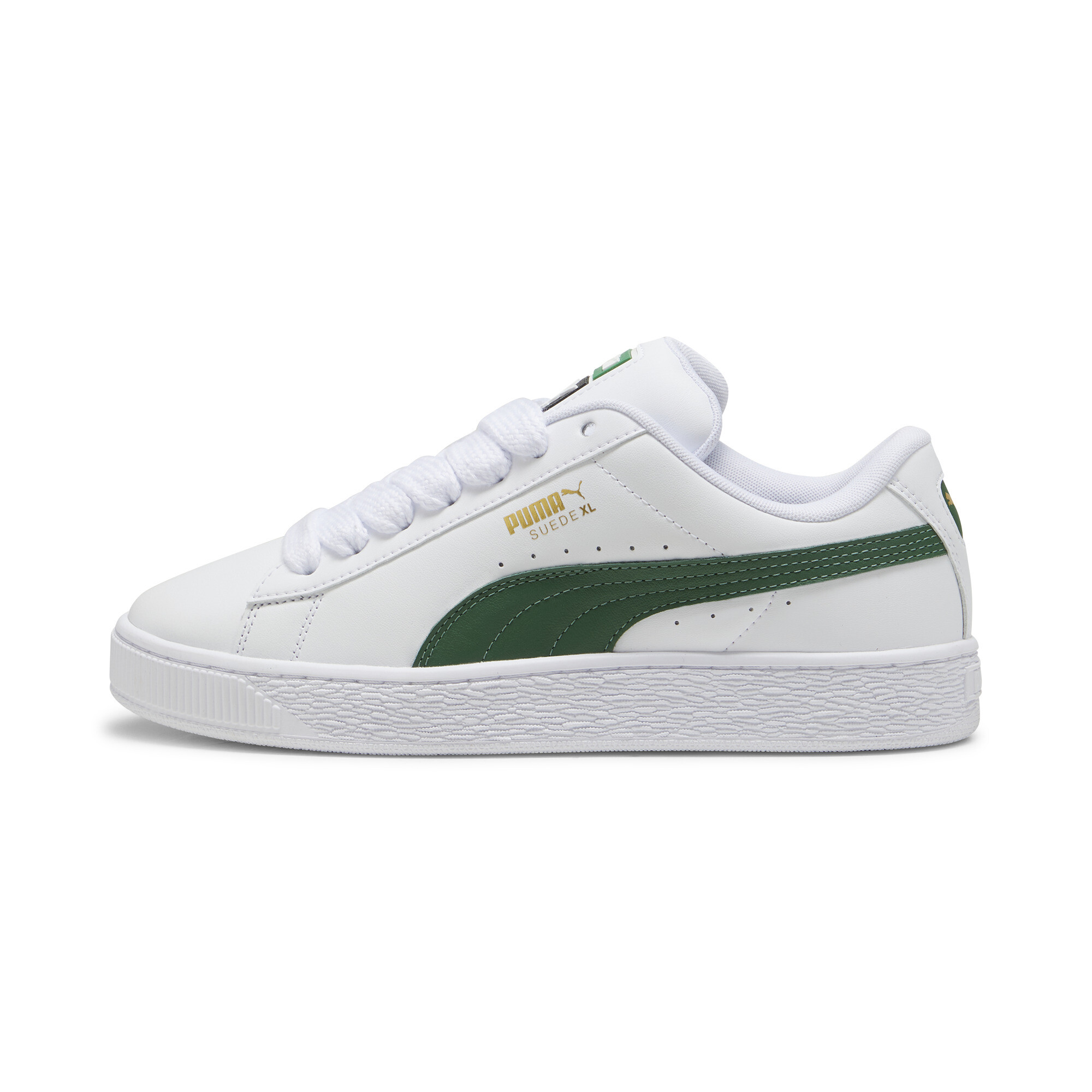 Puma Suede XL Leather Sneakers Unisex, White, Size 40.5, Shoes