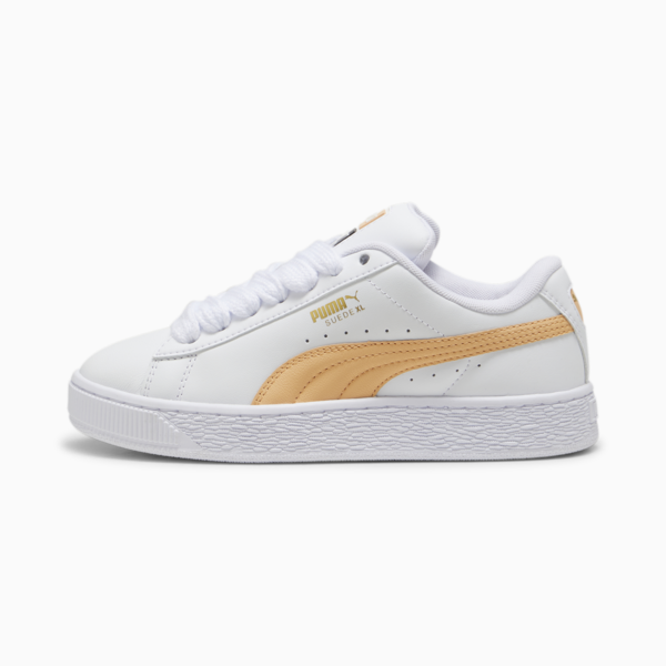 Suede XL Leather Sneakers Unisex, PUMA White-Peach Fizz, large-ZAF