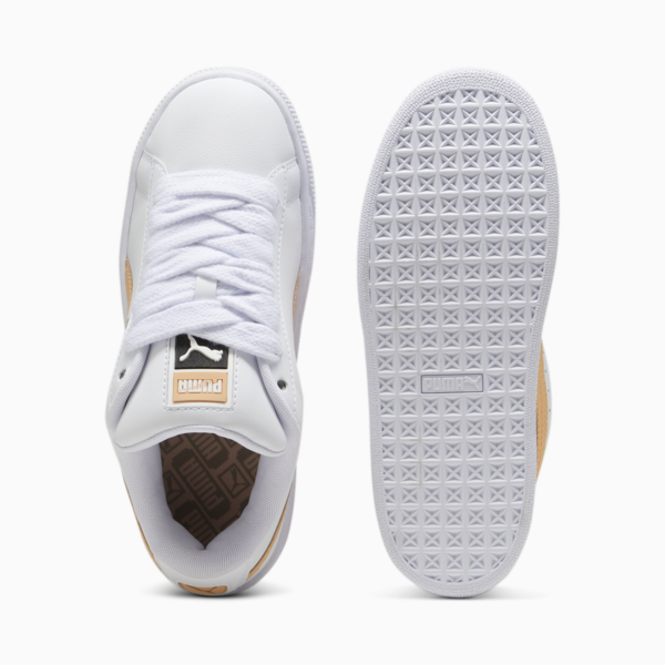 Suede XL Leather Sneakers Unisex, PUMA White-Peach Fizz, large-ZAF