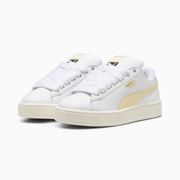 Suede XL Leather Sneakers, PUMA White-Creamy Vanilla, large-MEX