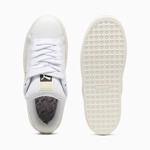 Suede XL Leather Sneakers, PUMA White-Creamy Vanilla, large-MEX