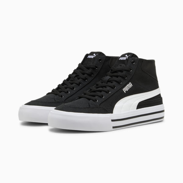 Zapatillas Court Classic Formstrip Mid, PUMA Black-PUMA White, large-ARG