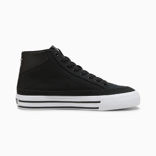 Zapatillas Court Classic Formstrip Mid, PUMA Black-PUMA White, large-ARG