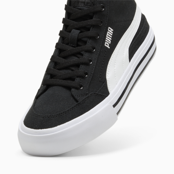 Zapatillas Court Classic Formstrip Mid, PUMA Black-PUMA White, large-ARG