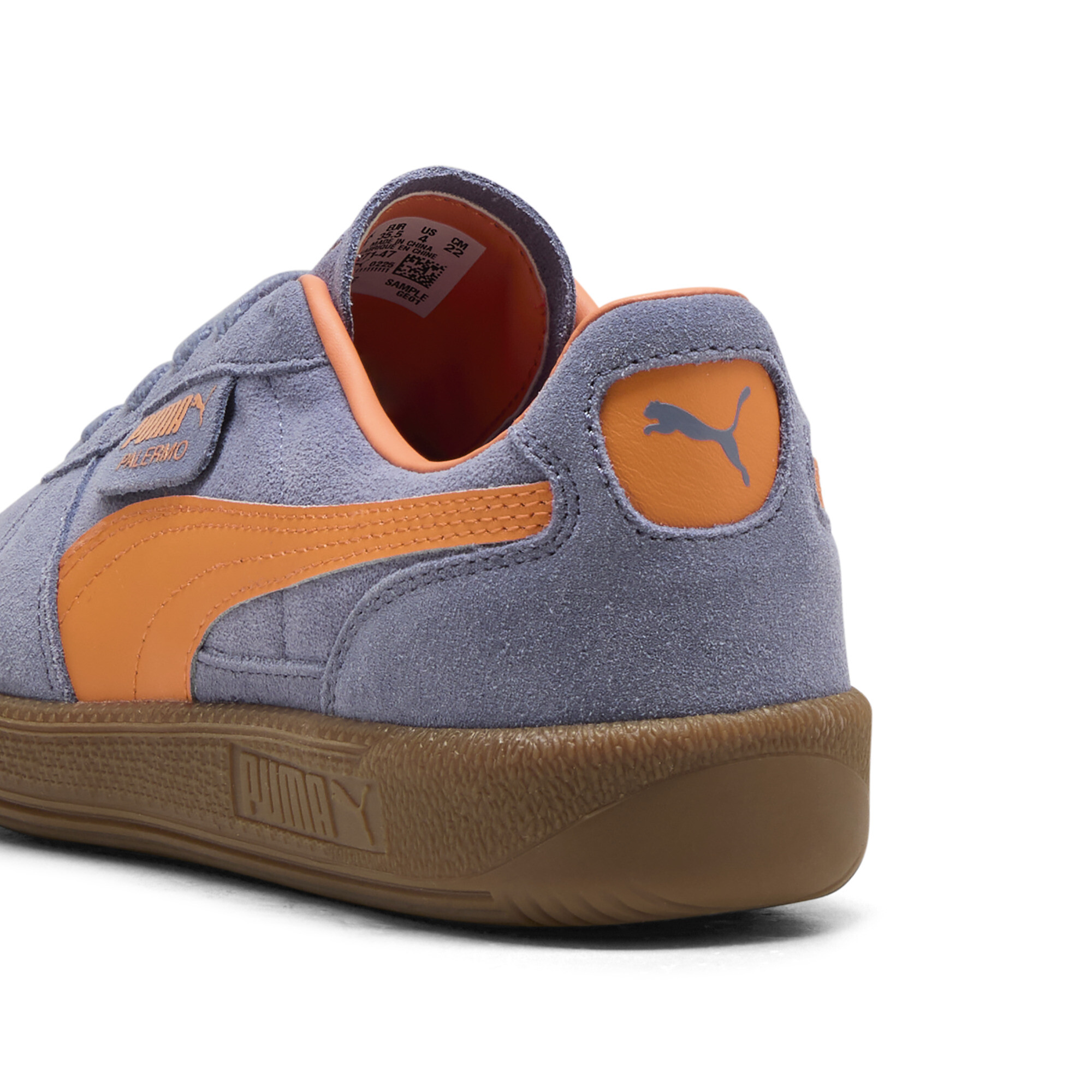 PUMA Palermo sneakers, Grijs/Oranje, Maat 37 thumbnail 5