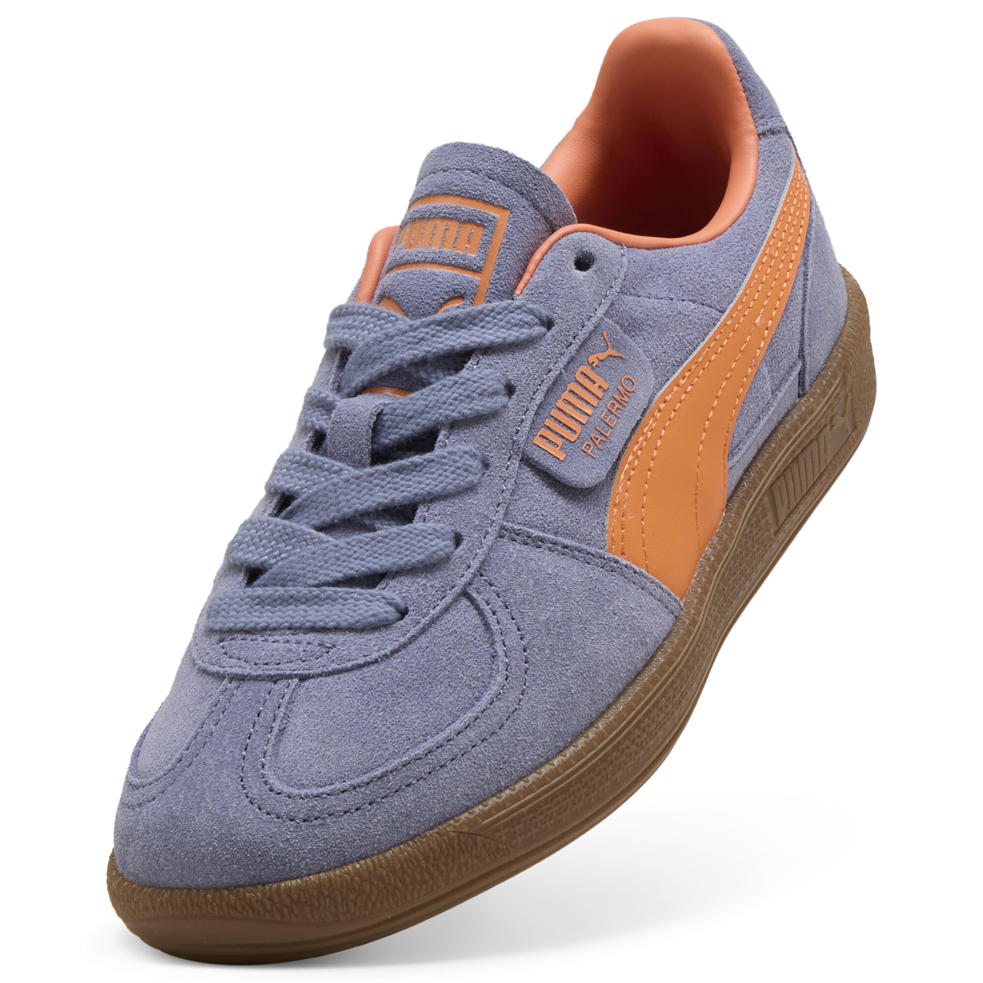 PUMA Palermo sneakers, Grijs/Oranje, Maat 37 thumbnail 2