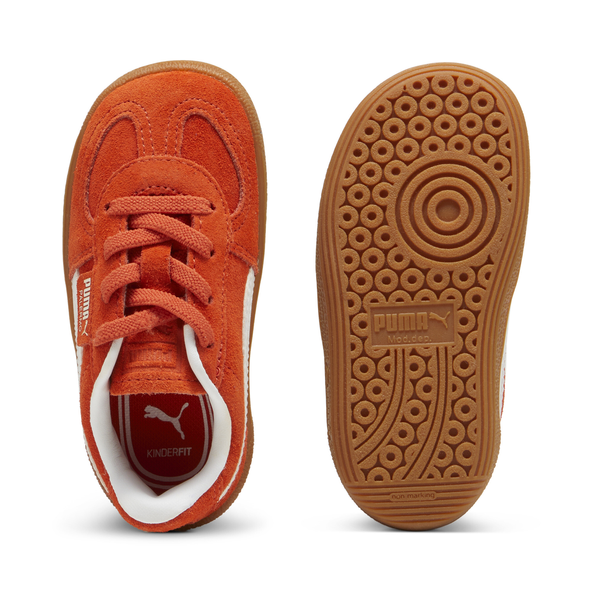 PUMA Palermo Sneakers, Rood/Wit, Maat 23 thumbnail 4