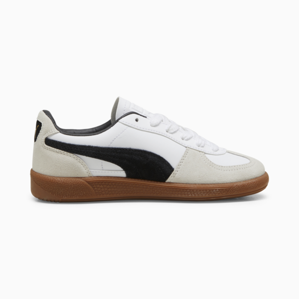 Palermo Leather Sneakers Youth, PUMA White-Vapor Gray-Gum, large-ZAF