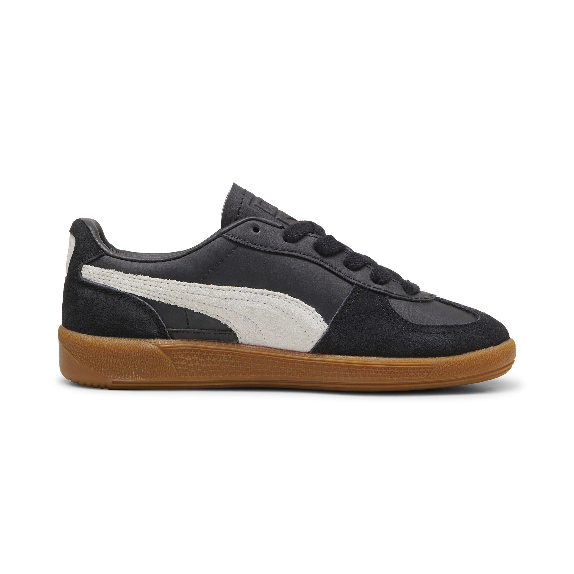 PUMA Palermo leren sneakers, Zwart/Grijs, Maat 37 thumbnail 3