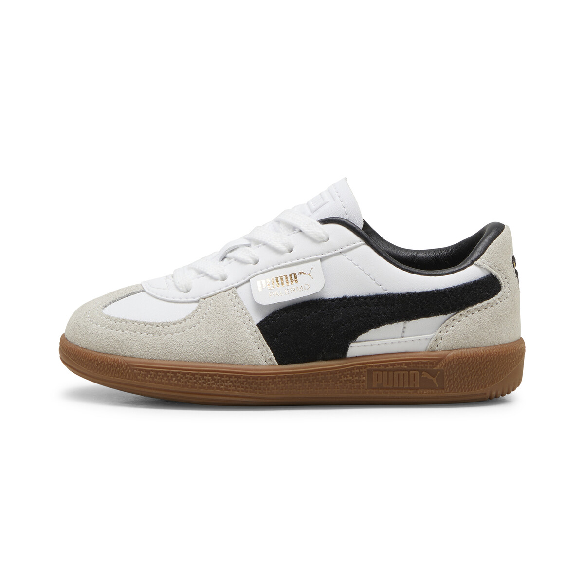 Palermo Sneakers Kids in White/Vapor Gray Gum by PUMA, UK 10