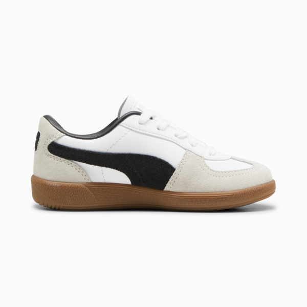 Palermo Leather Sneakers Kids, PUMA White-Vapor Gray-Gum, large-ZAF