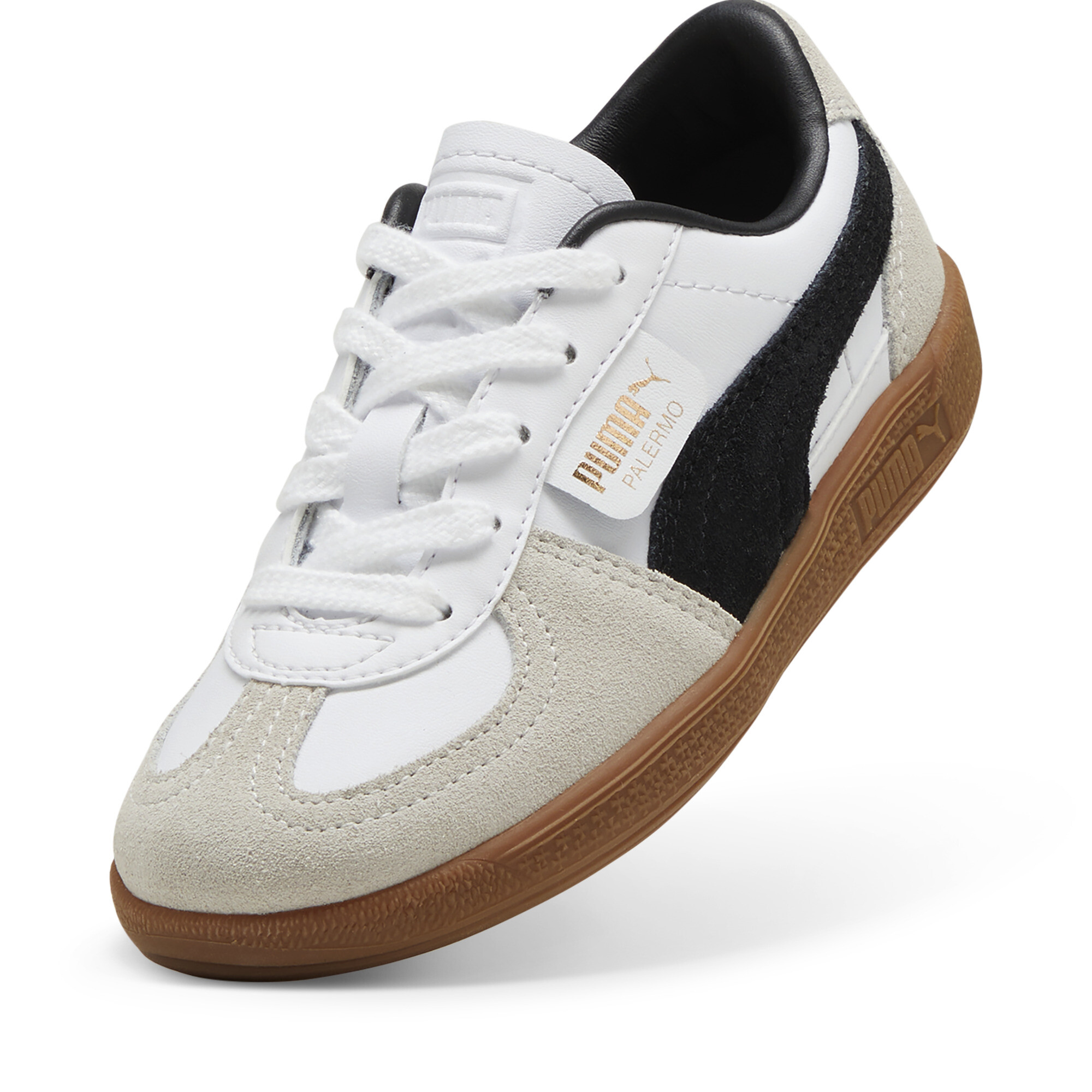 Puma Palermo Leather Sneakers Kids, White, Size 28.5, Shoes