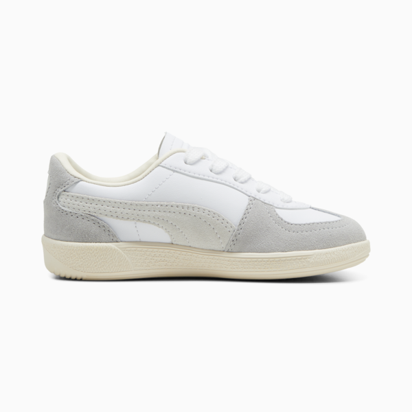 Tenis infantiles de cuero Palermo, PUMA White-Cool Light Gray-Sugared Almond, large-MEX