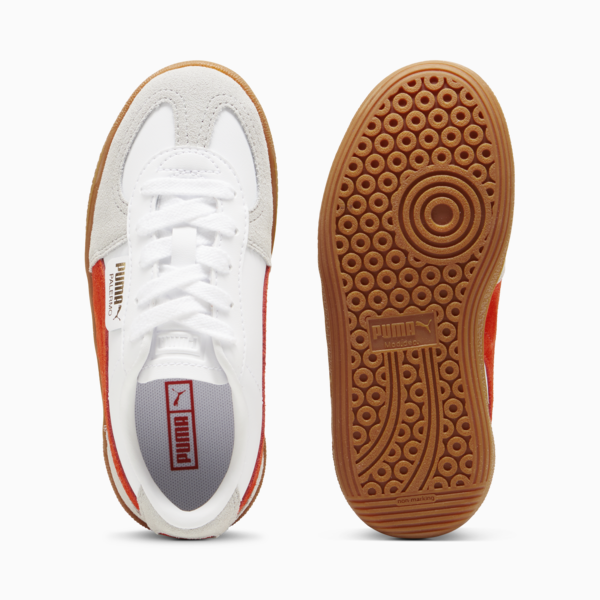 Palermo Leather Sneakers Kids, PUMA White-Redmazing-Gum, large-ZAF