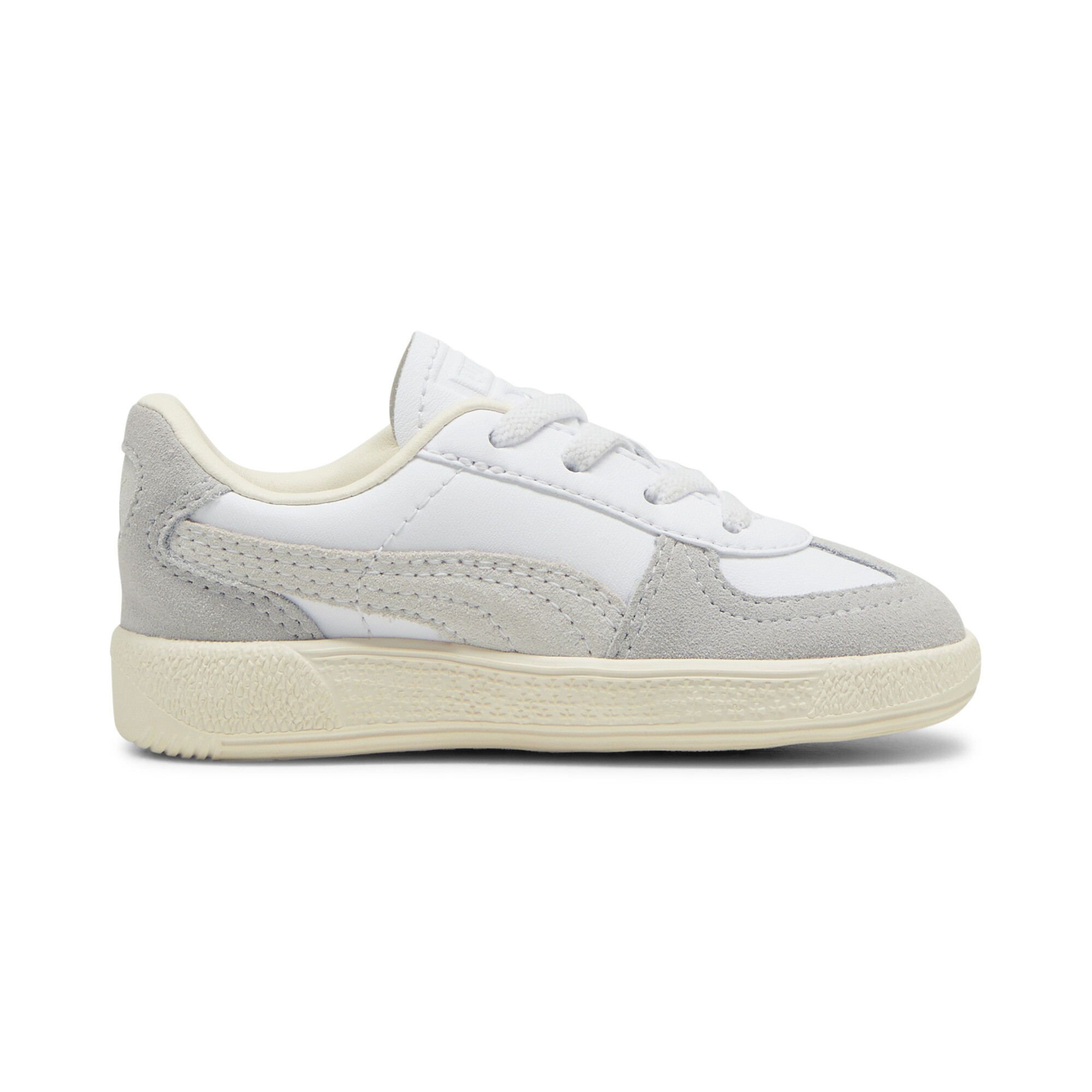 PUMA Palermo leren sneakers, Grijs/Rood/Wit, Maat 26 thumbnail 3