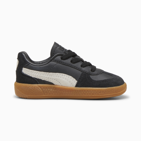 Palermo Leather Toddlers' Sneakers, PUMA Black-Feather Gray-Gum, large-MEX