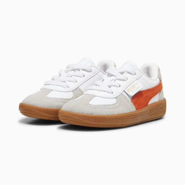 Tenis Bebé Palermo Leather, PUMA White-Redmazing-Gum, large-MEX