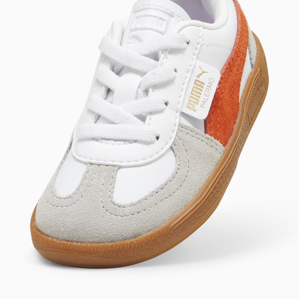Tenis Bebé Palermo Leather, PUMA White-Redmazing-Gum, large-MEX