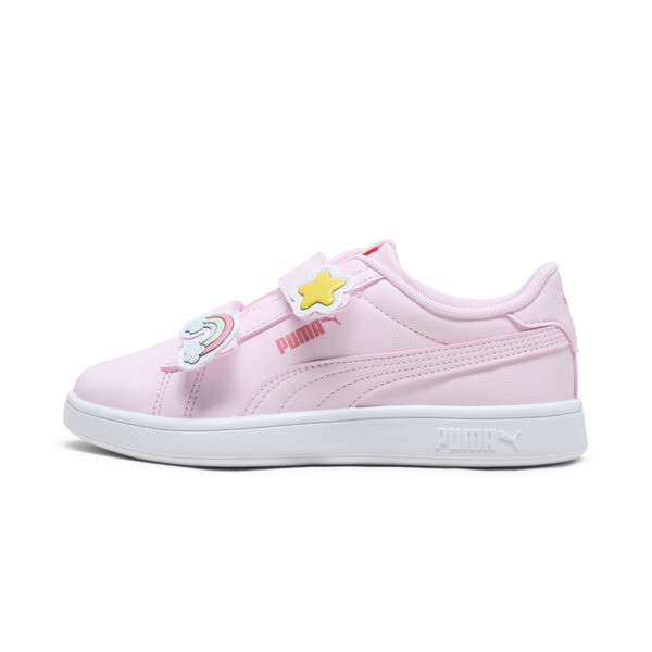 Puma Smash 3.0 Badges Kids' Sneakers In Whisp Of Pink-whisp Of Pink-passionfruit