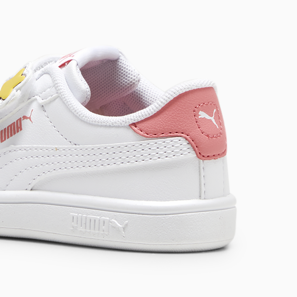 Tenis para infantes PUMA Smash 3.0 Badges, PUMA White-Passionfruit, large-MEX
