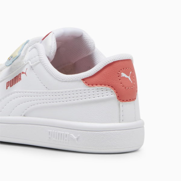 Tenis para infantes PUMA Smash 3.0 Badges, PUMA White-Frosted Dew-Salmon, large-MEX