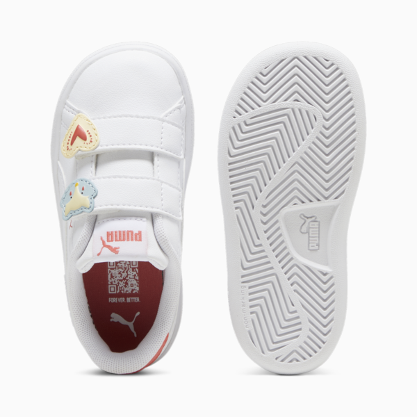 Tenis para infantes PUMA Smash 3.0 Badges, PUMA White-Frosted Dew-Salmon, large-MEX