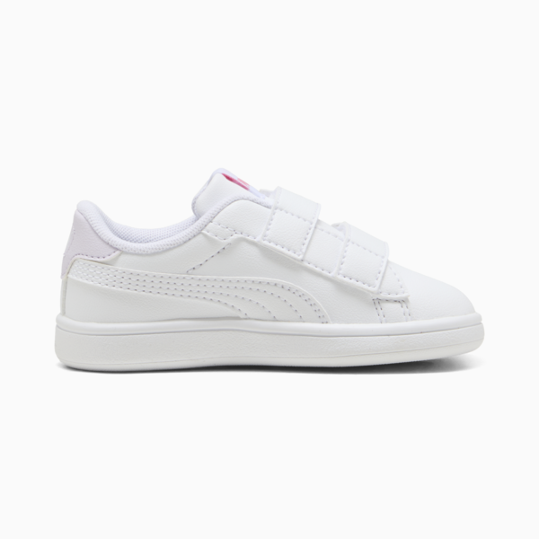 Tenis para infantes PUMA Smash 3.0 Badges, PUMA White-Magic Rose-Lilac Frost, large-MEX