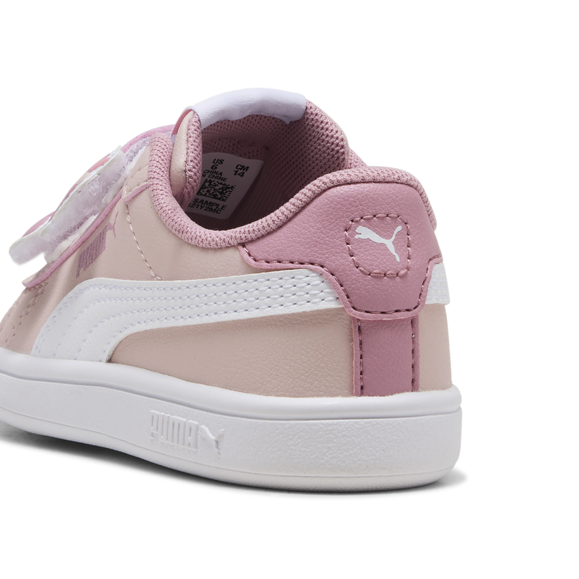 PUMA Smash 3.0 Badges sneakers voor Dames, Wit, Maat 21 thumbnail 5