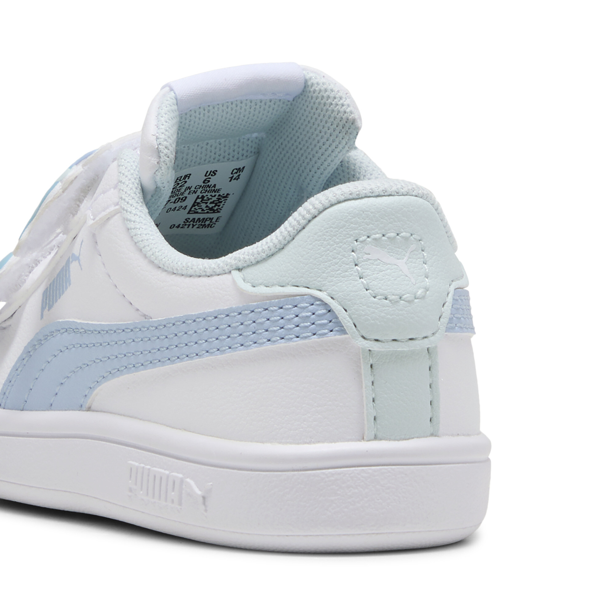 PUMA Smash 3.0 Badges sneakers voor Dames, Wit, Maat 20 thumbnail 5