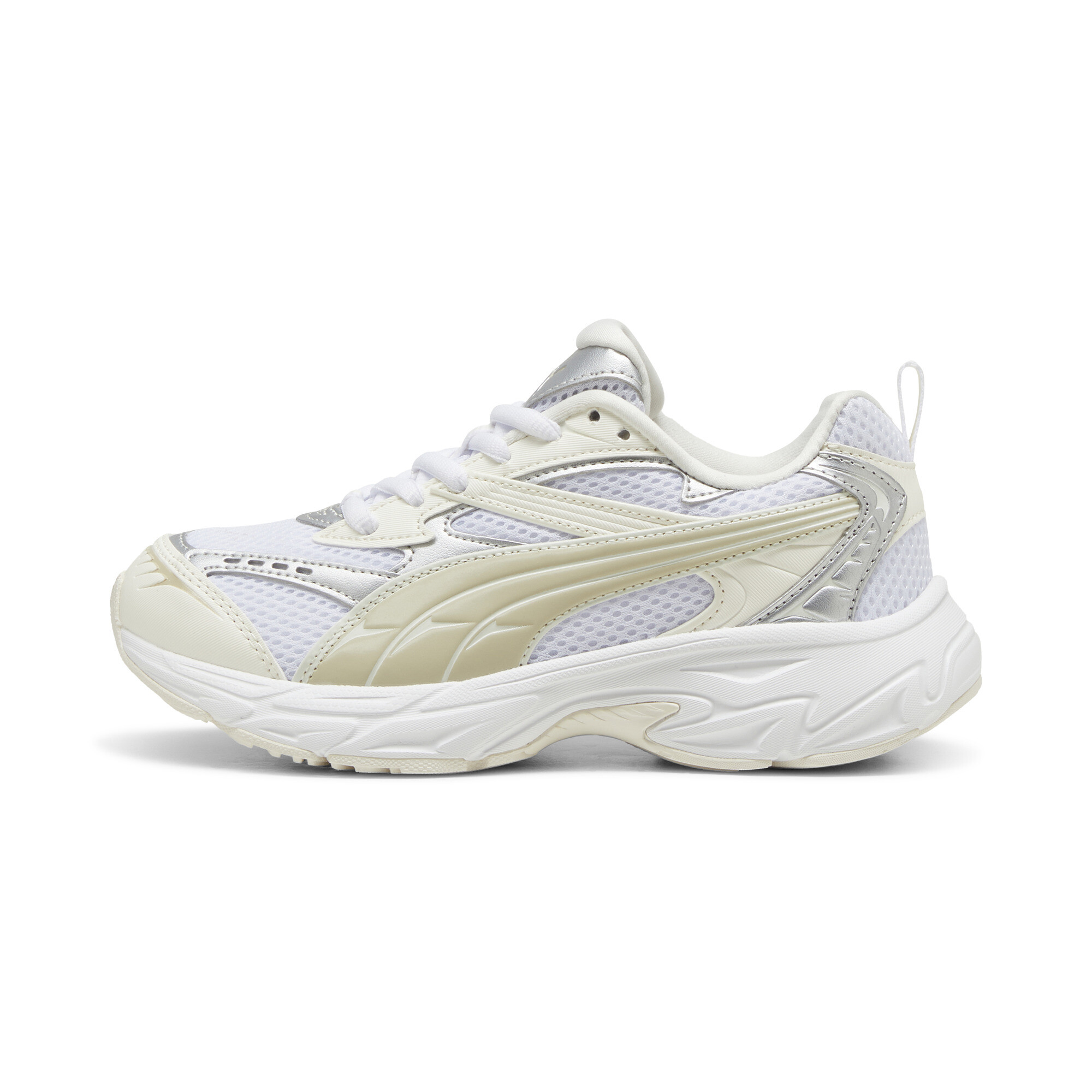 Puma Morphic Metallic Sneakers Damen Schuhe | Mit Colorful | White/Warm White | Größe: 39