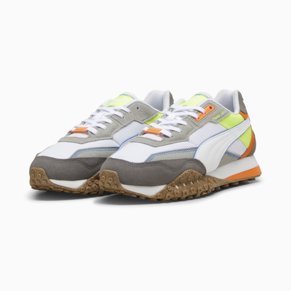 Zapatillas Blacktop Rider Vibrant, PUMA White-Electric Lime, large-ARG