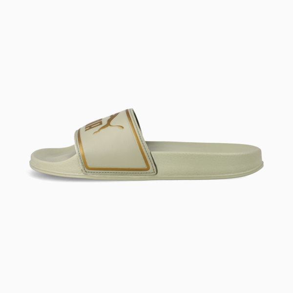 Poolcat Slides Women, Lux Army-PUMA Gold, large-ZAF