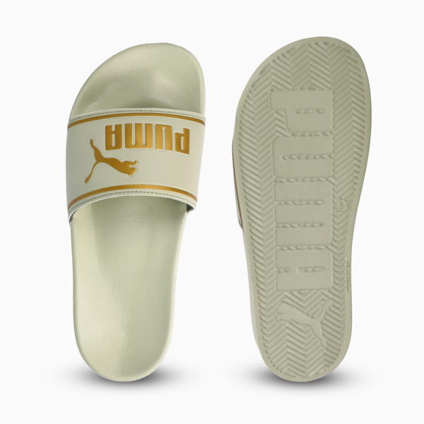 Poolcat Slides Women, Lux Army-PUMA Gold, large-ZAF