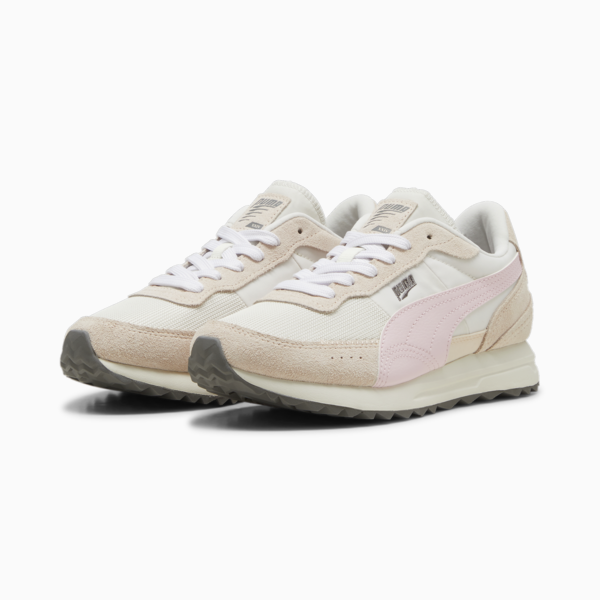 Road Rider Suede Sneakers, Warm White-Whisp Of Pink, large-ZAF